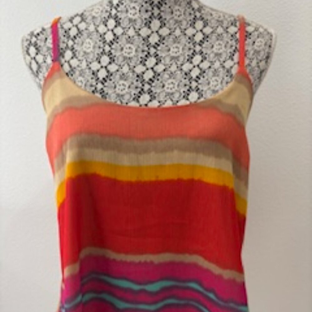 Lucy Love Mult-Colored Flowy Tank Top, Size Large (but I wear a Small)